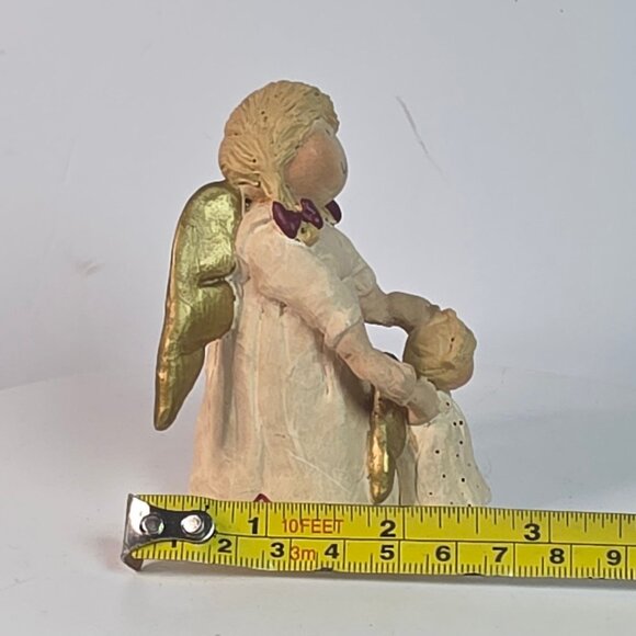 Annekabouke The Angels Of Love Handcrafted Figurine Mother & Daughter Gold Accen - Picture 4 of 8